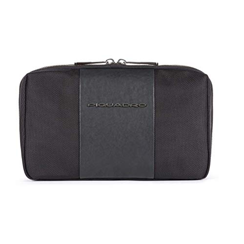 piquadro-astuccio-portacavi-in-tessuto-riciclato-e-pelle-organizer-da-viaggio-un image 4