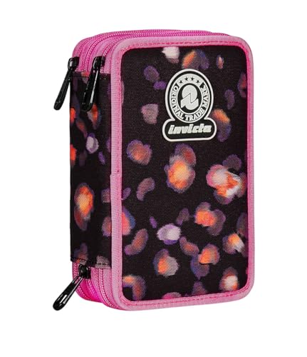 invicta-astuccio-scuola-3-zip-fantasy-rosa-e-nero image 7