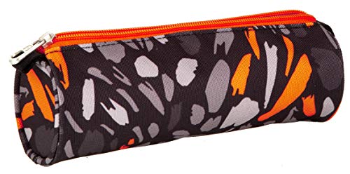 invicta-portapenne-astuccio-scuola-con-patch-ricamato-nero-arancione image 6
