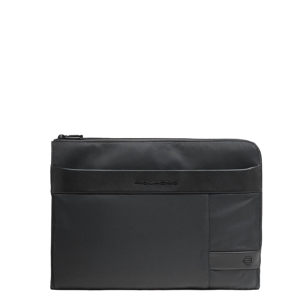 piquadro-custodia-porta-pc-13-3-in-pelle-e-tessuto-nero-con-manici-a-scomparsa-r image 1