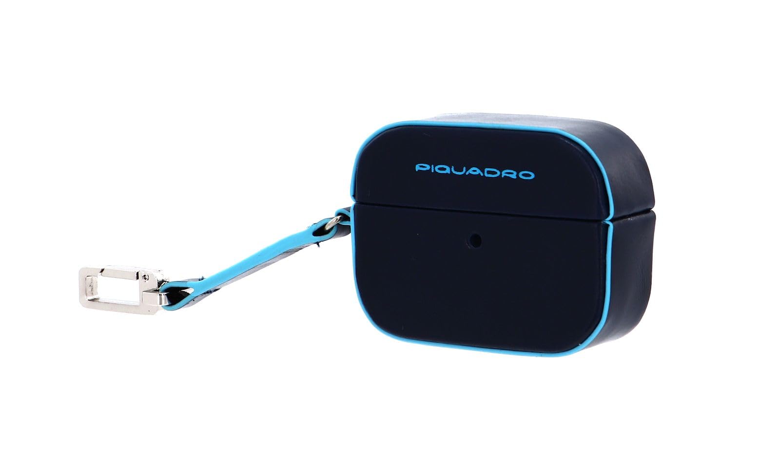 piquadro-blue-square-custodia-auricolari-in-pelle-blu-notte-con-moschettone image 2