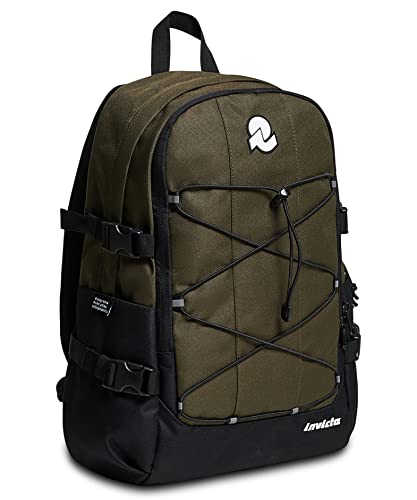 zaino-invicta-act-verde-militare-27l-con-volume-regolabile-e-tasca-laptop image 8