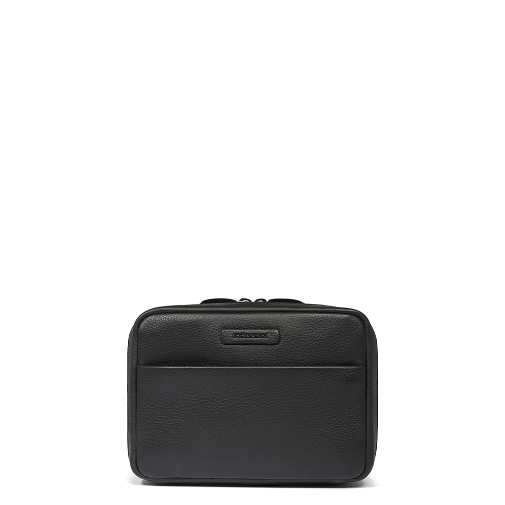 piquadro-pochette-porta-cavi-da-viaggio-in-pelle-modus-nero image 1