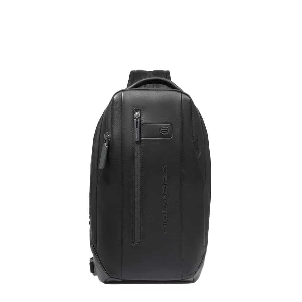 piquadro-zaino-monospalla-in-pelle-per-uomo-con-porta-ipad-tasca-airpods-e-prote image 7