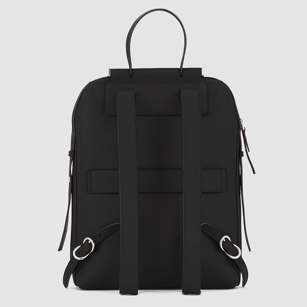 piquadro-circle-zaino-casual-36-cm-nero-con-aggancio-trolley-e-organizer-per-uso image 3