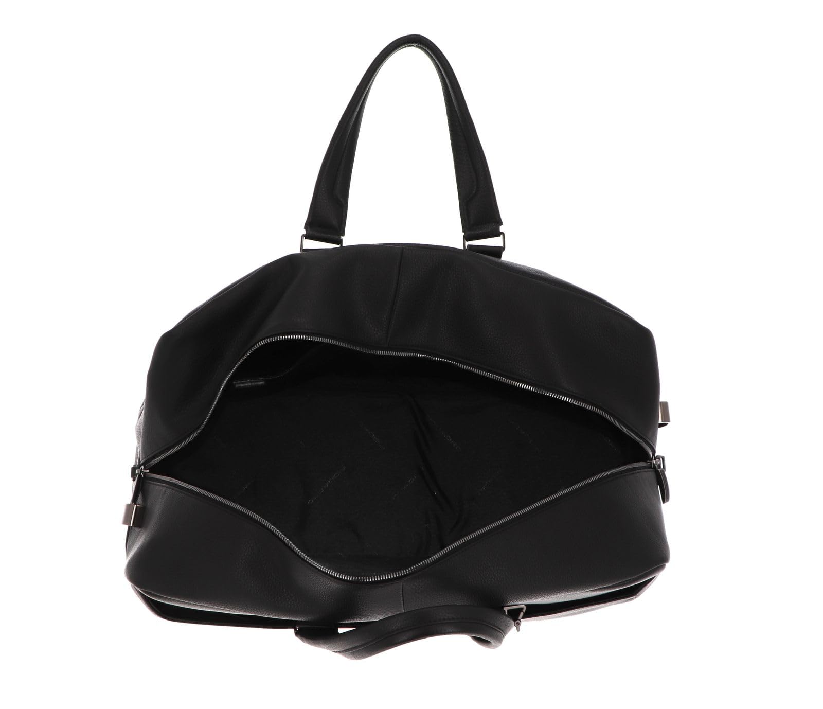 piquadro-borsone-da-viaggio-in-pelle-porta-scarpe-50l-nero-con-vano-calzature image 5
