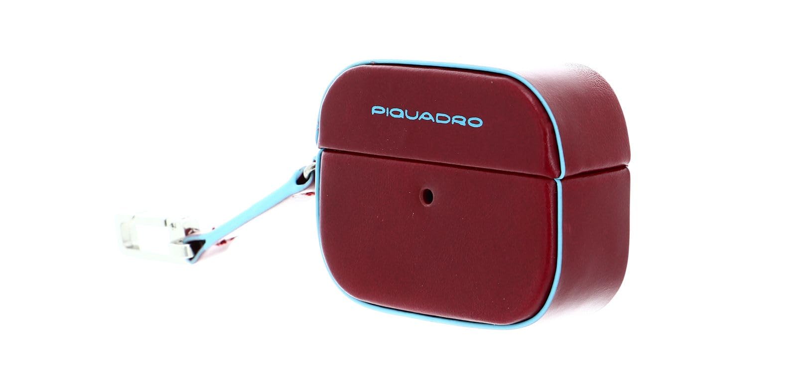 piquadro-blue-square-airpods-pro-case-rosso-in-pelle image 2