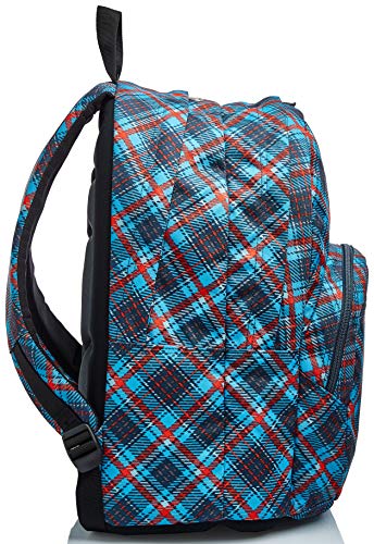 invicta-zaino-scuola-tartan-blu-31-l-doppio-scomparto-con-organizer-unisex image 6