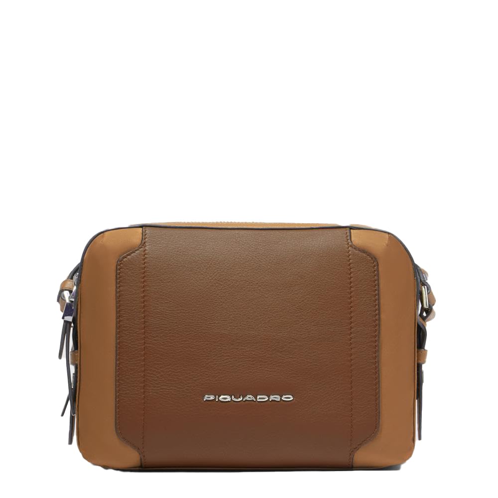 piquadro-borsa-a-tracolla-donna-linea-circle-in-pelle-e-tessuto-riciclato-due-sc image 1