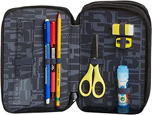 invicta-astuccio-3-scomparti-camo-squared-blu-completo-di-cancelleria-per-scuola image 6