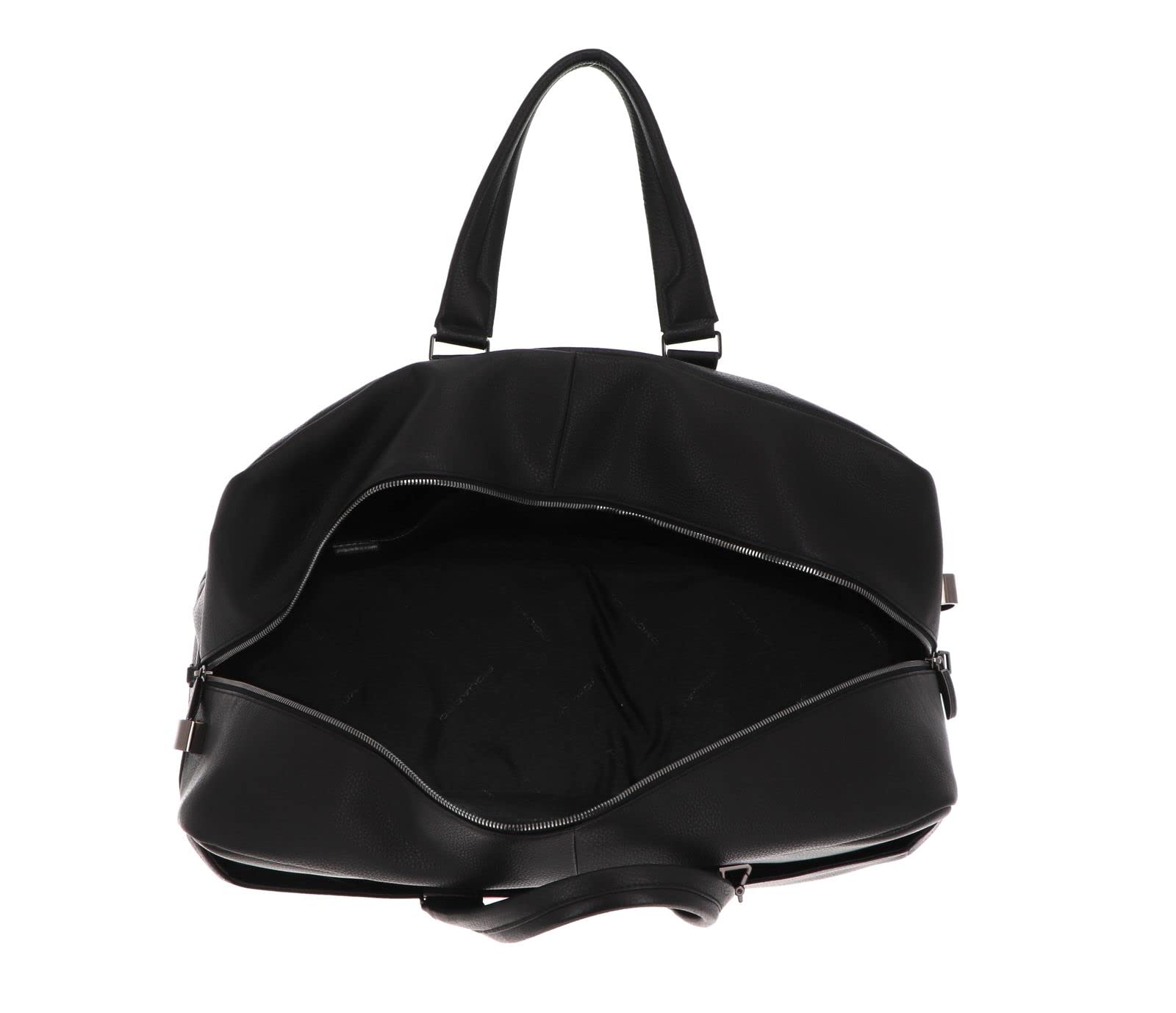 piquadro-borsone-da-viaggio-in-pelle-porta-scarpe-50l-nero-con-vano-calzature image 6