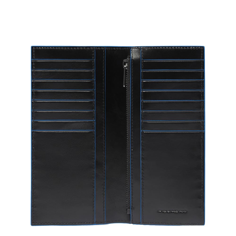 piquadro-portafoglio-verticale-grande-in-pelle-nero-uomo image 1