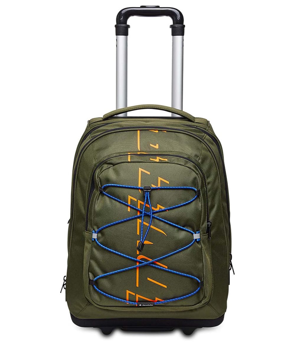 invicta-trolley-scuola-bump-active-verde-2-in-1-con-spallacci-zaino-doppio-scomp image 2