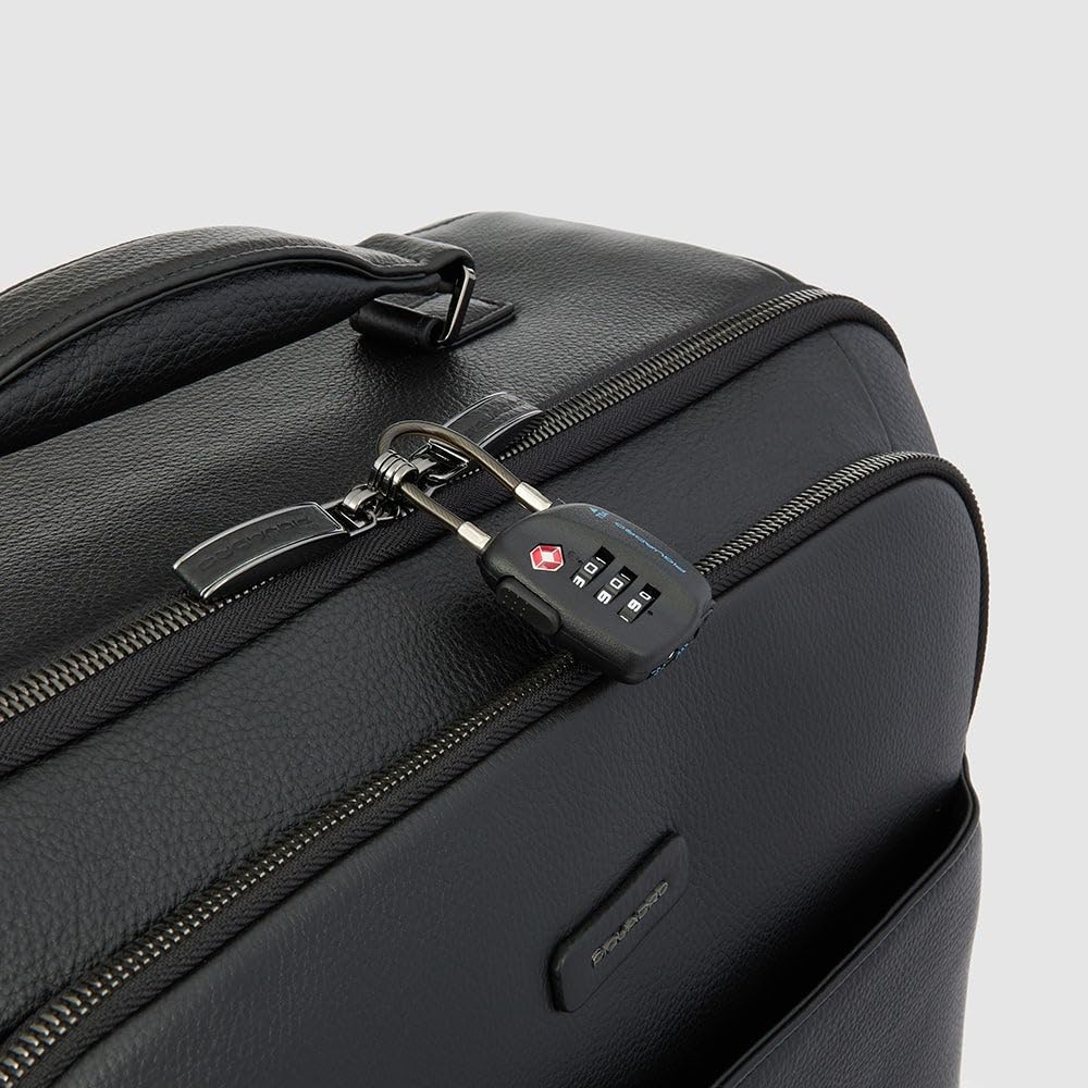piquadro-trolley-cabina-modus-in-pelle-nero-42l-con-lucchetto-tsa image 5