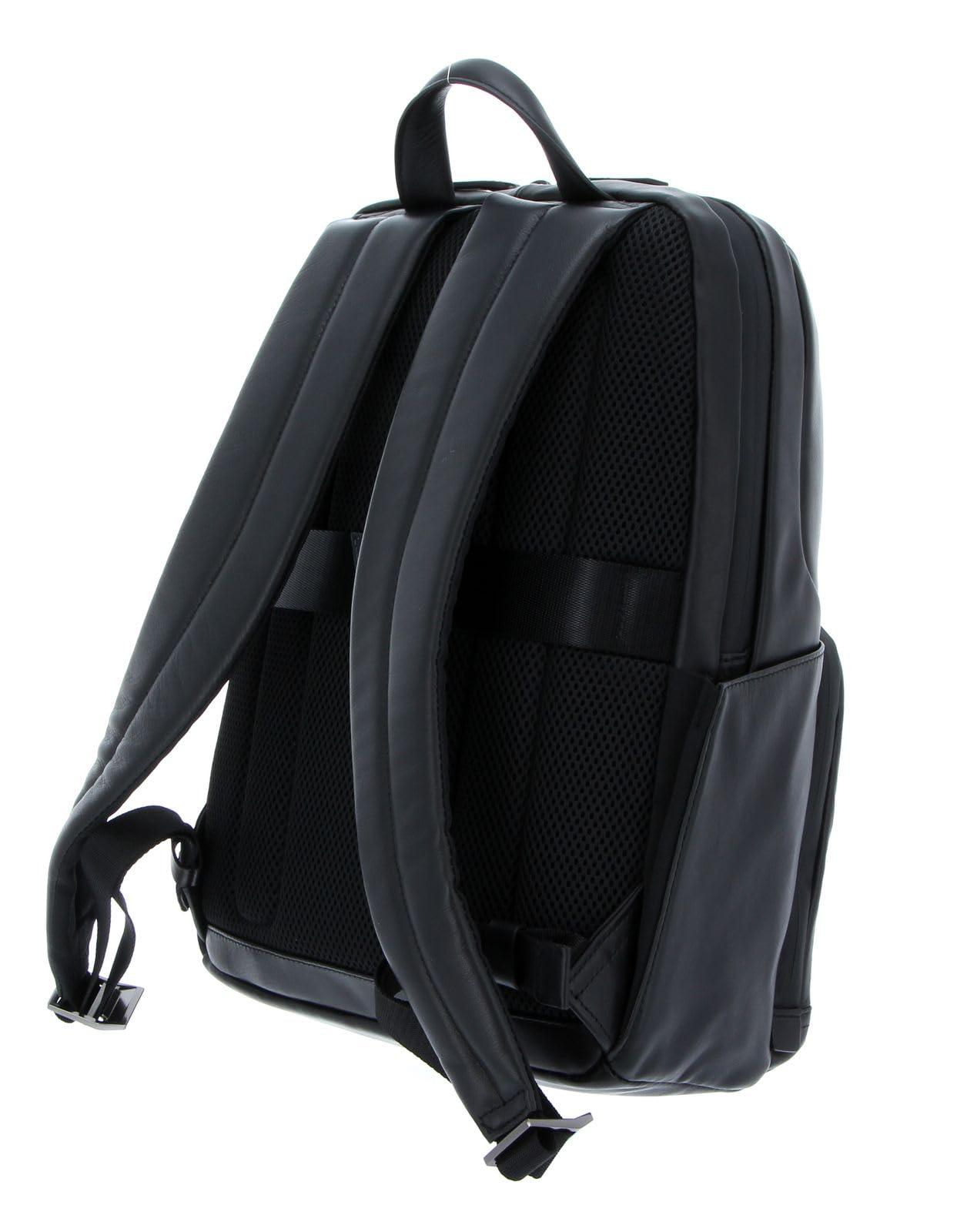 piquadro-zaino-urban-in-pelle-porta-pc-15-6-nero-con-spallacci-imbottiti-vani-or image 4