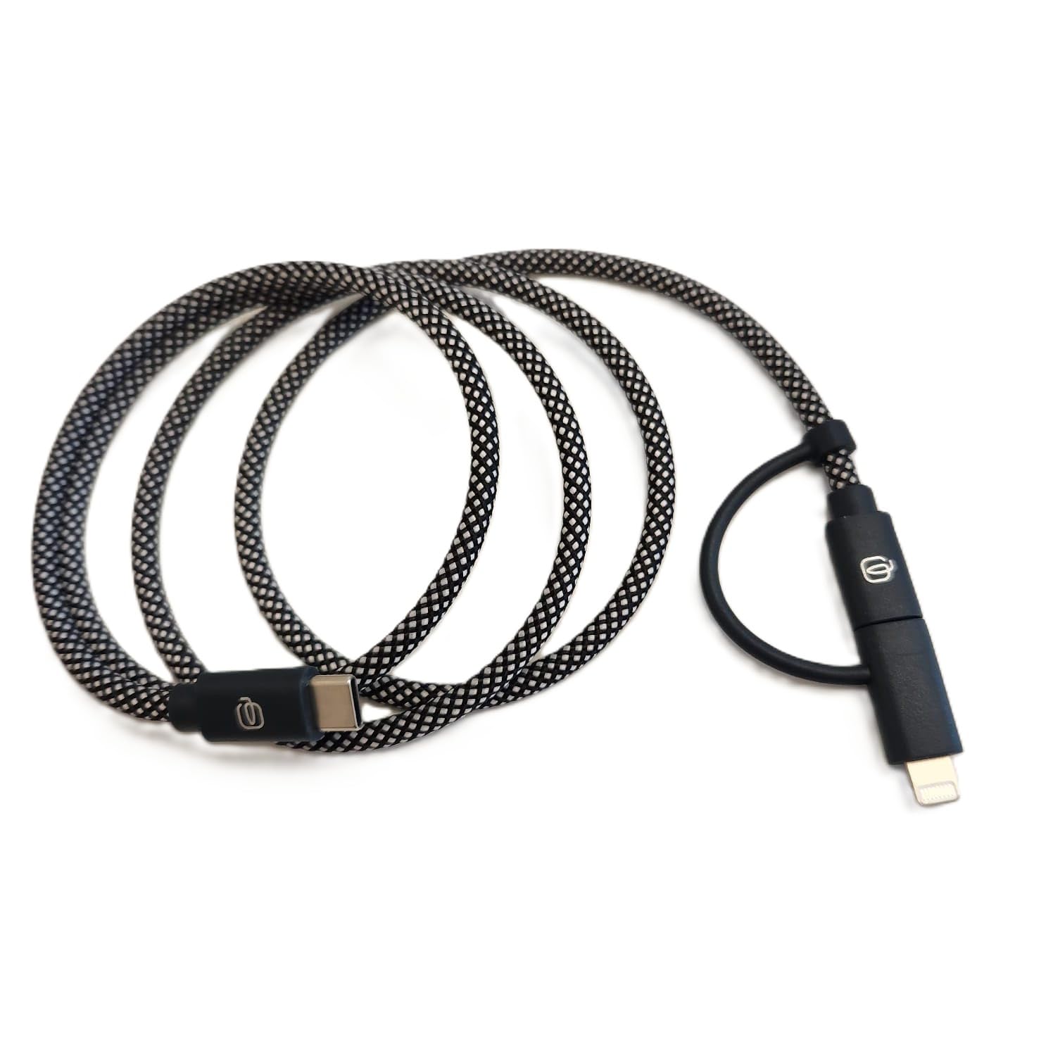 piquadro-cavo-di-ricarica-magnetico-usb-c-lightning-1-2-m-grigio image 2