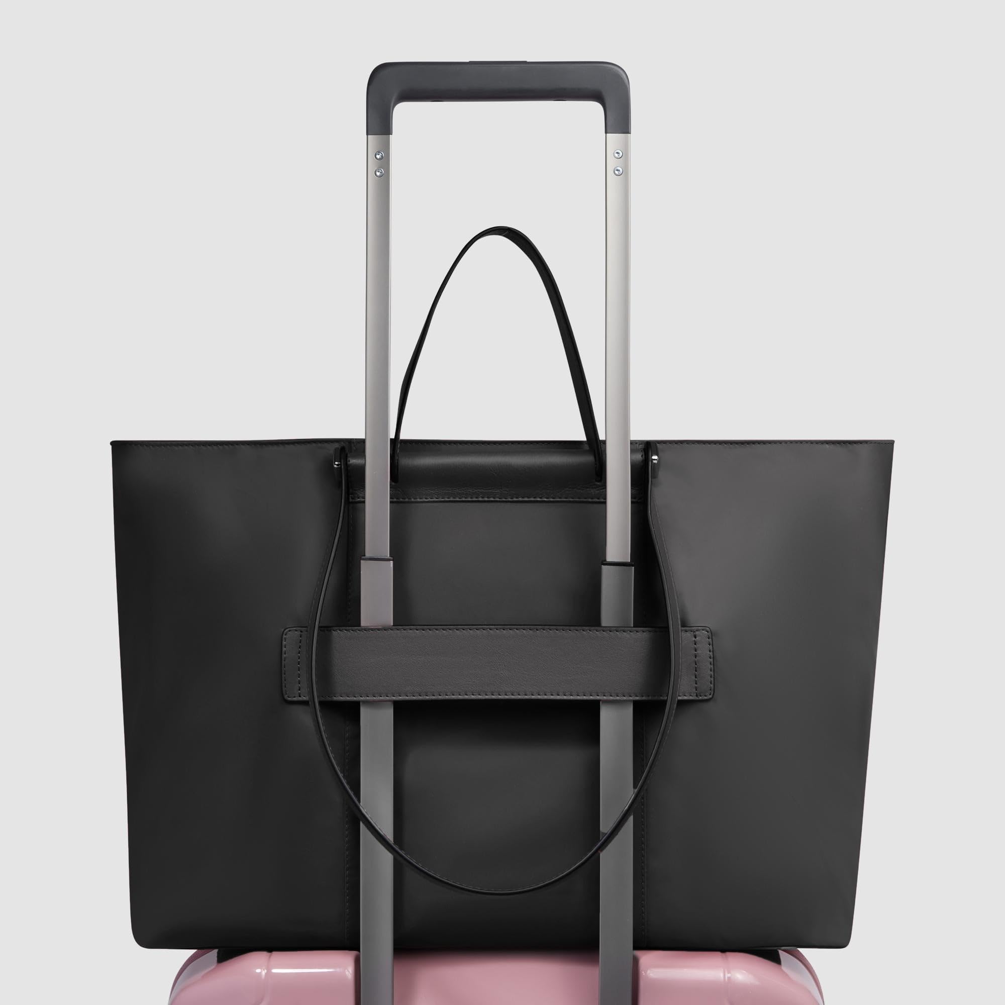 piquadro-shopping-bag-pieghevole-in-pelle-e-tessuto-riciclato-con-porta-pc-15-6- image 3