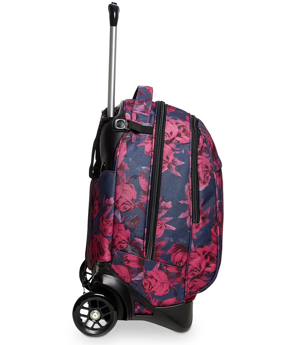invicta-trolley-new-tech-roses-3-in-1-zaino-con-carrello-sganciabile-per-bambine image 3