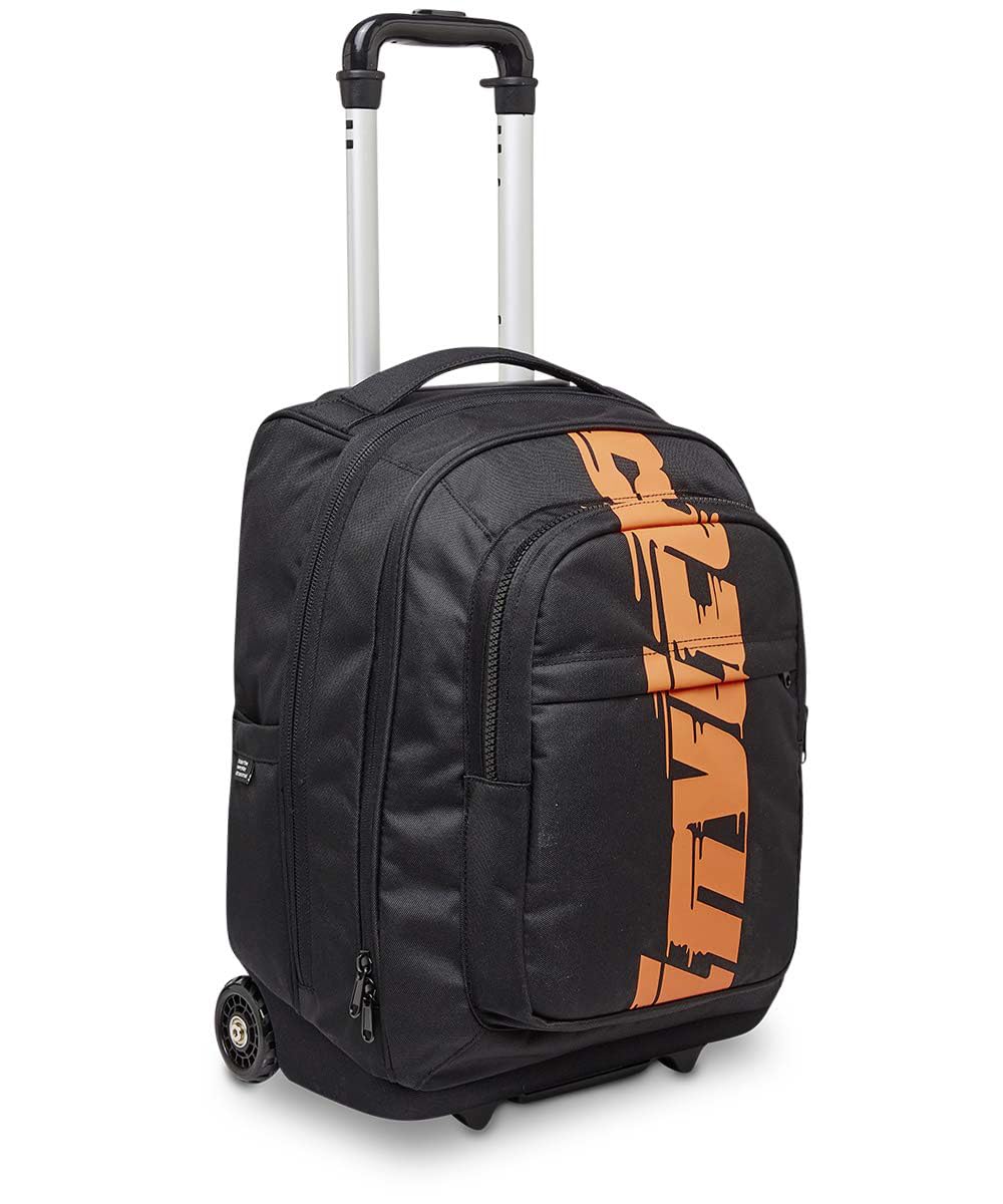 invicta-trolley-scuola-new-bump-2-in-1-nero-con-ruote-75mm-e-organizer image 2