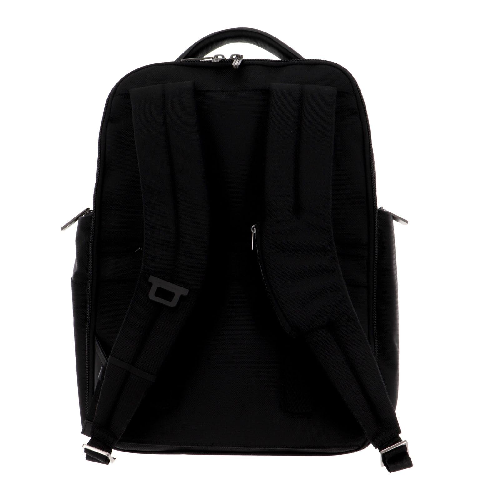 piquadro-fast-check-zaino-porta-pc-15-6-in-pelle-e-tessuto-apertura-a-libro-uomo image 3