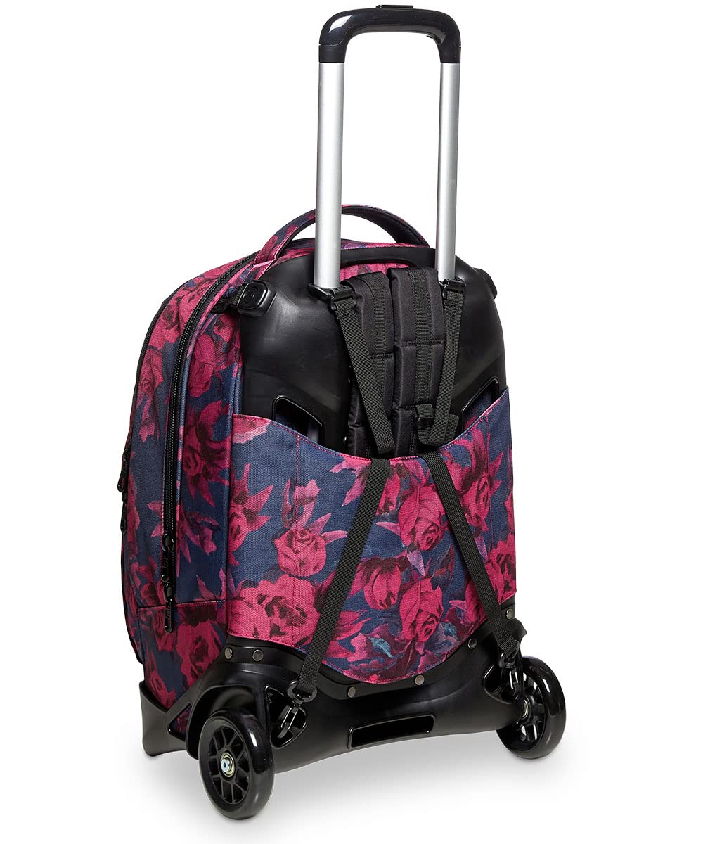 invicta-trolley-new-tech-roses-3-in-1-zaino-con-carrello-sganciabile-per-bambine image 5