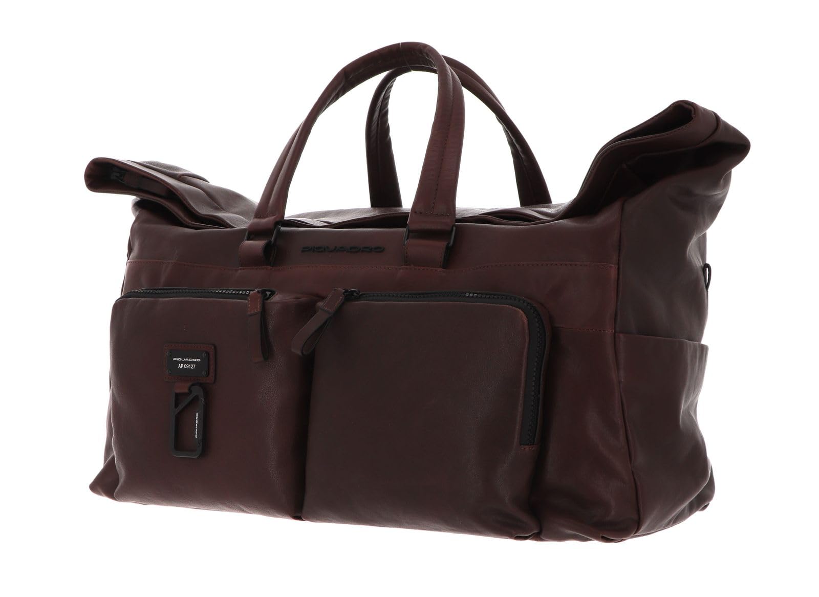 piquadro-borsone-weekender-in-pelle-unisex-testa-di-moro image 2