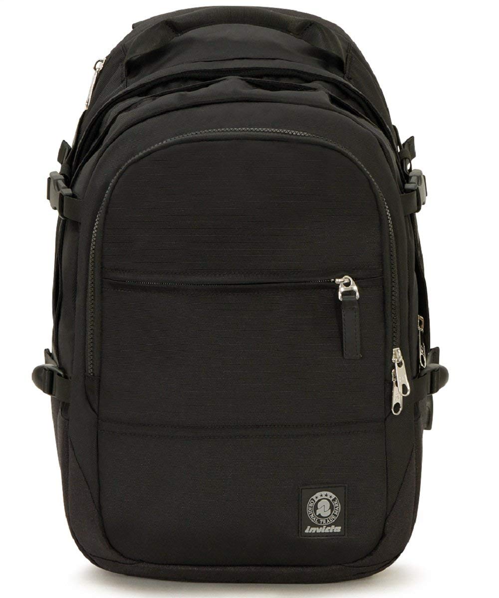 invicta-zaino-business-grigio-27l-con-porta-laptop-adattatore-usb-e-power-bank-i image 1