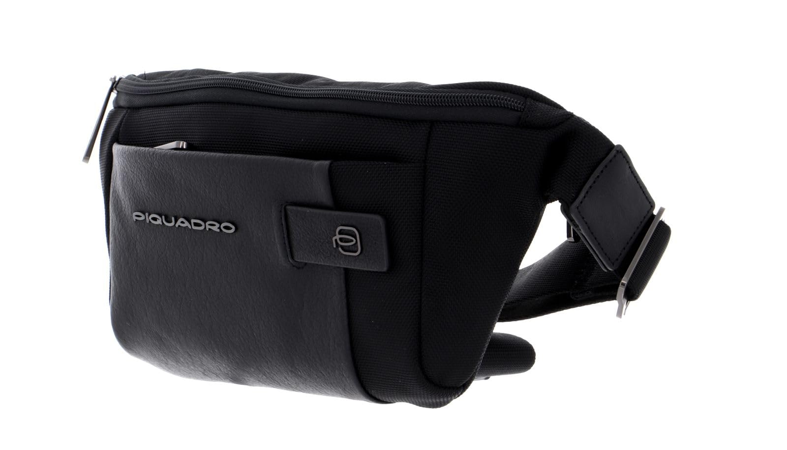 piquadro-marsupio-uomo-in-pelle-e-tessuto-riciclato-con-tasca-per-airpods-compat image 2