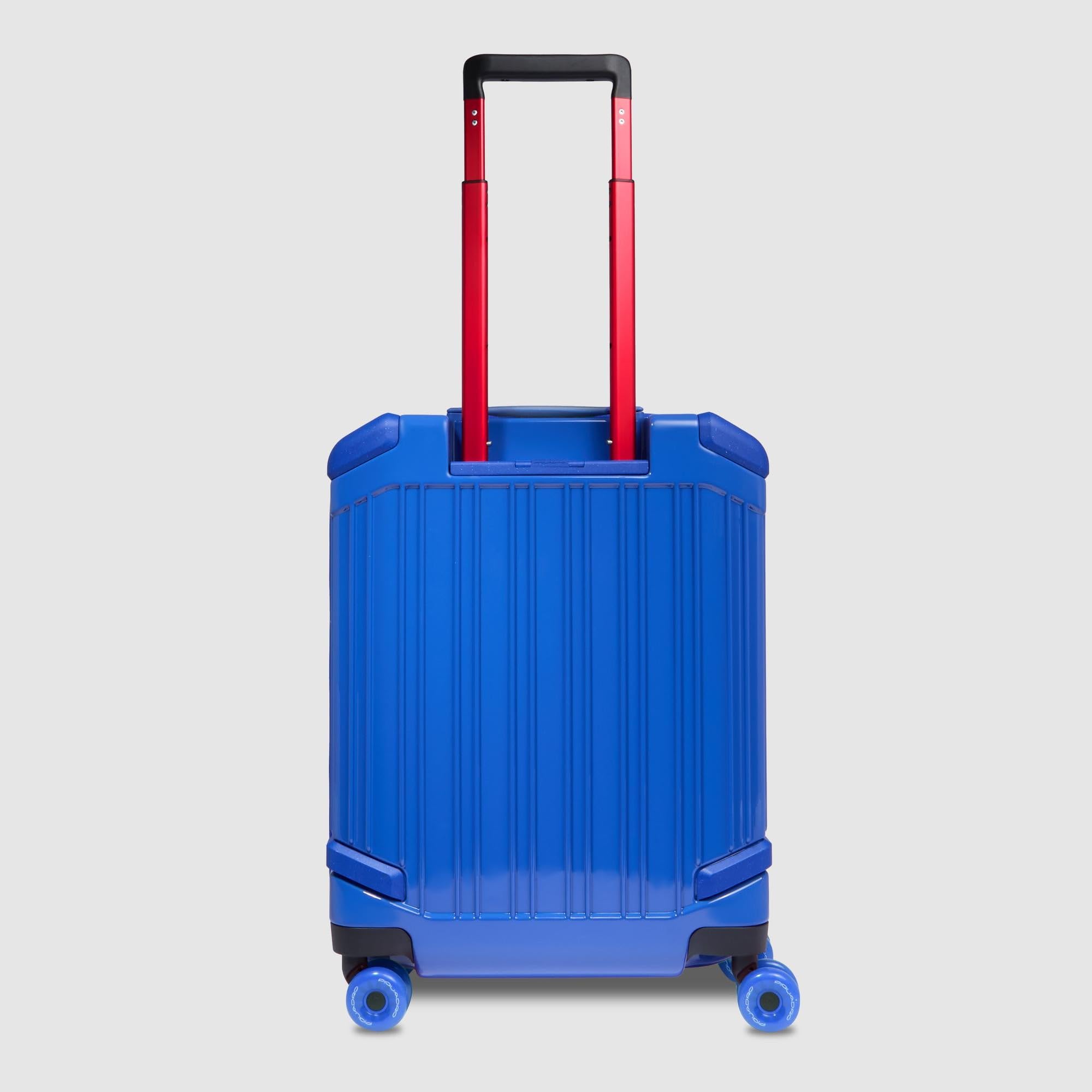 piquadro-trolley-cabina-slim-4-ruote-in-policarbonato-bianco-uomo image 3