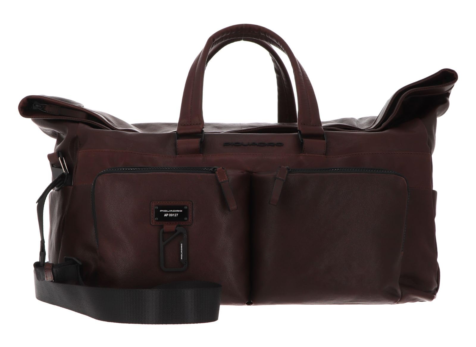 piquadro-borsone-weekender-in-pelle-unisex-testa-di-moro image 1