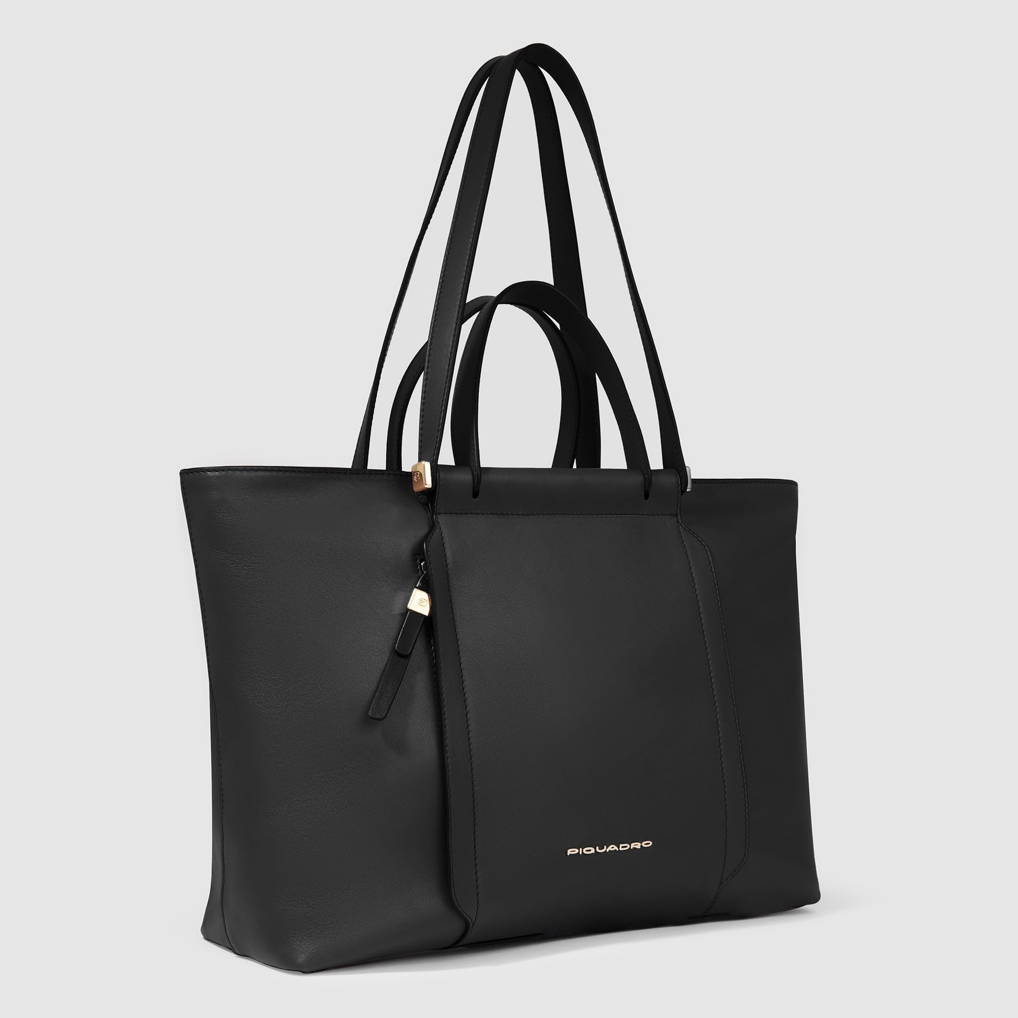 piquadro-borsa-porta-pc-14-in-pelle-circle-donna-nero image 2