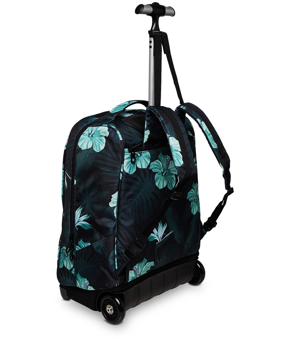 invicta-trolley-scuola-fantasy-hibiscus-2-in-1-con-spallacci-per-uso-zaino-azzur image 6
