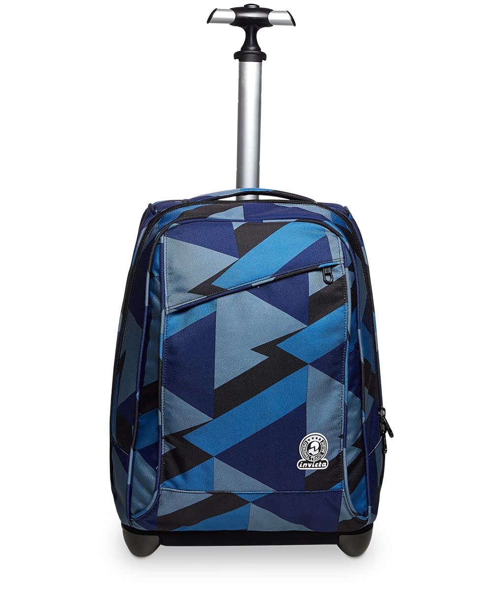 invicta-trolley-scuola-2-in-1-blu-mountain-blue-37l-con-spallacci-convertibili image 2