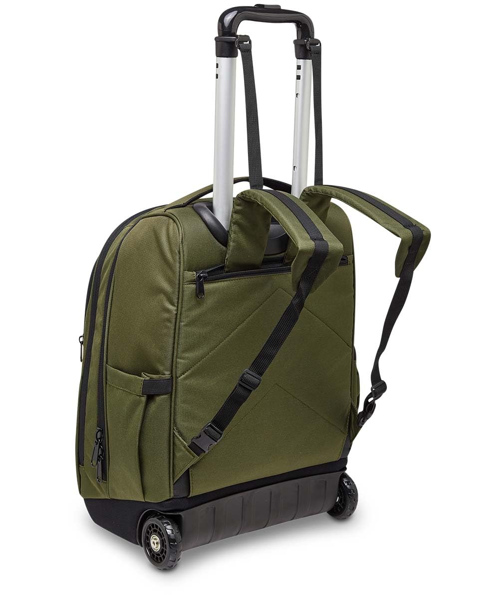 invicta-trolley-scuola-bump-active-verde-2-in-1-con-spallacci-zaino-doppio-scomp image 6