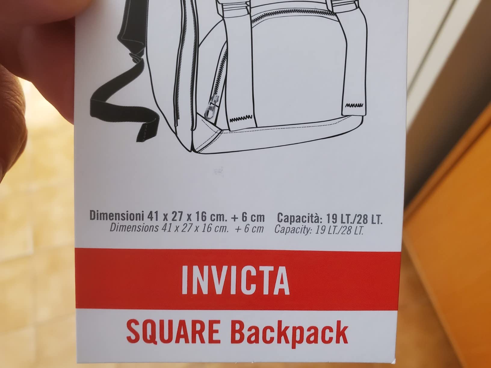 Zaino estensibile comodo