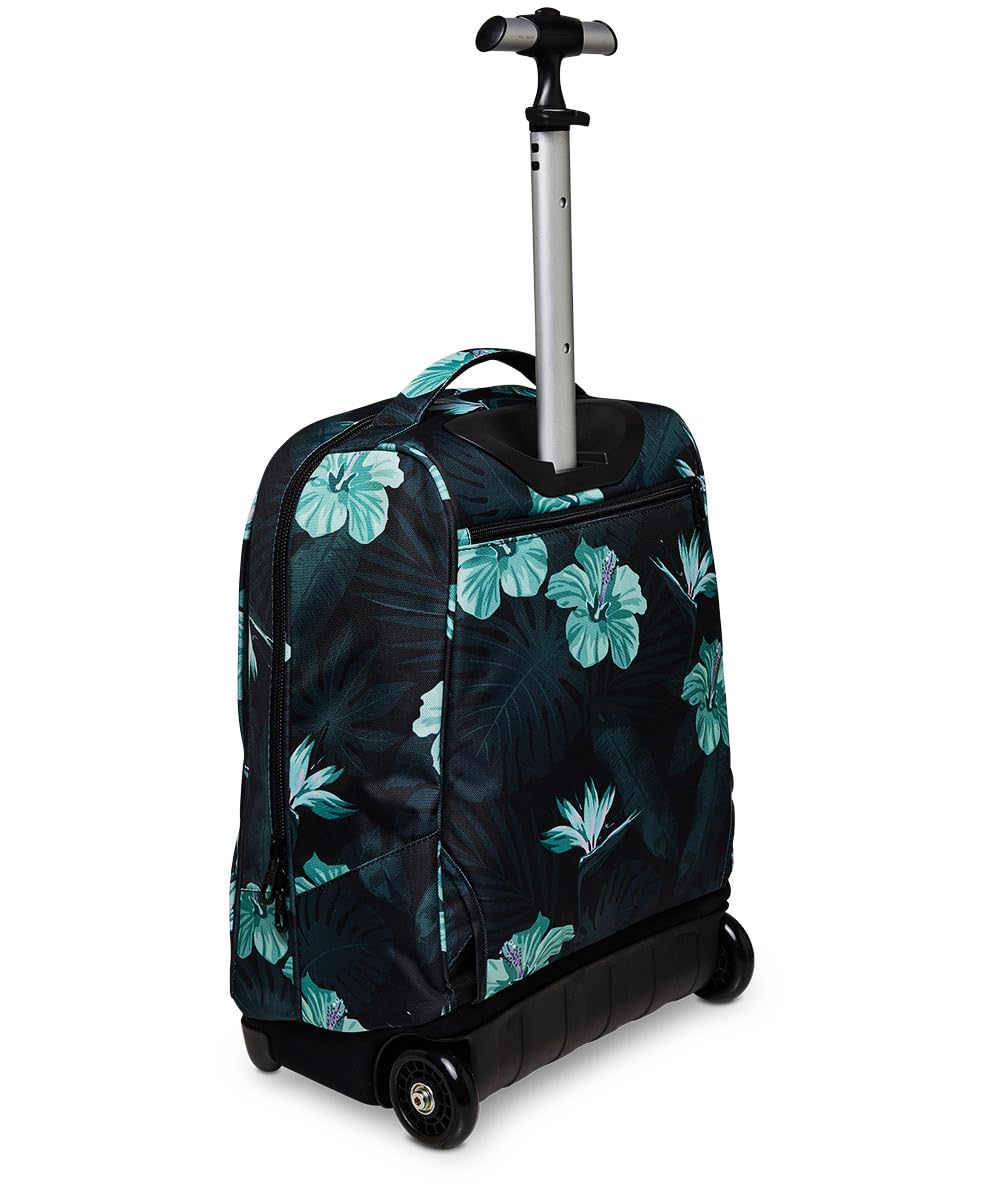 invicta-trolley-scuola-fantasy-hibiscus-2-in-1-con-spallacci-per-uso-zaino-azzur image 5