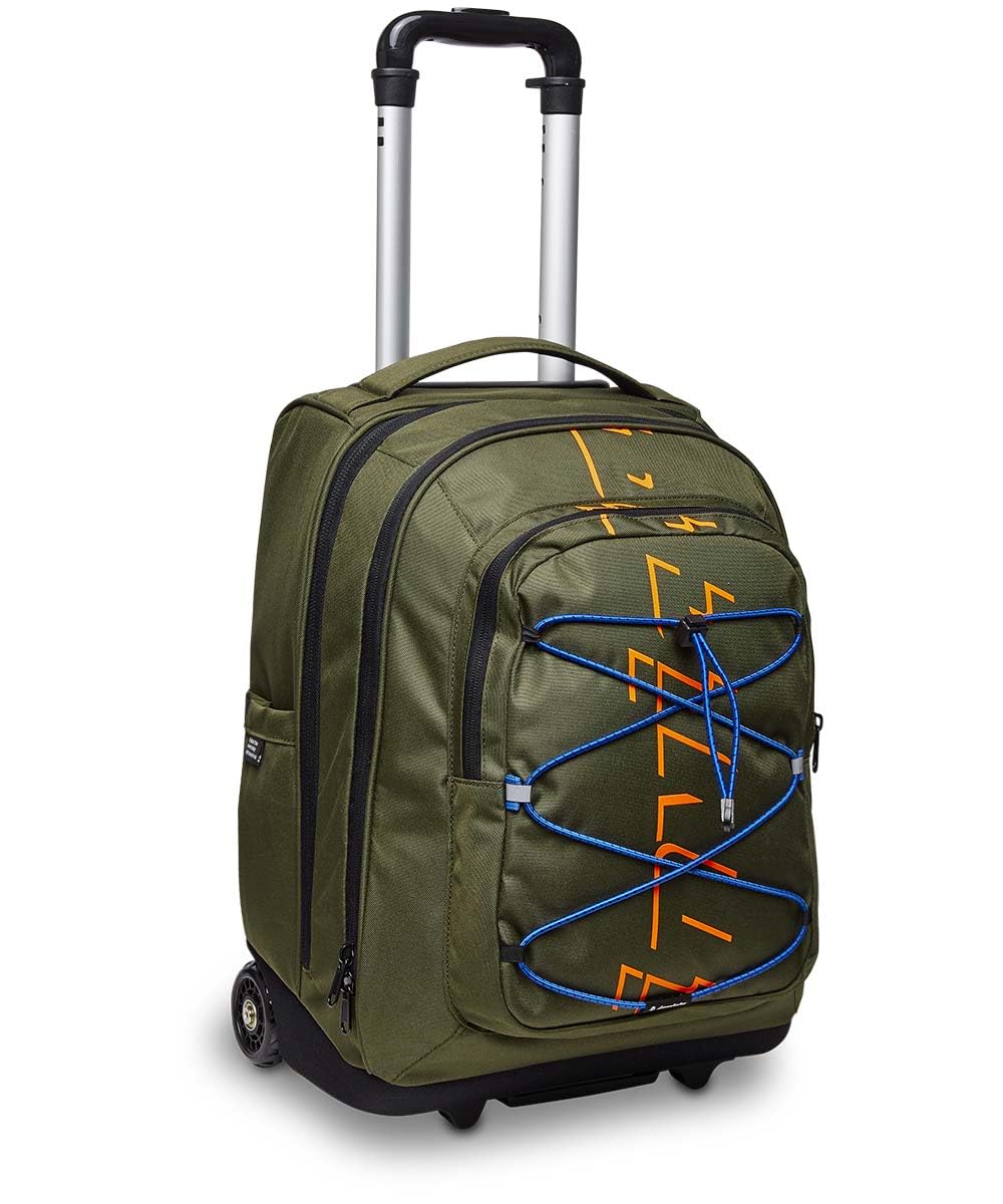 invicta-trolley-scuola-bump-active-verde-2-in-1-con-spallacci-zaino-doppio-scomp image 1