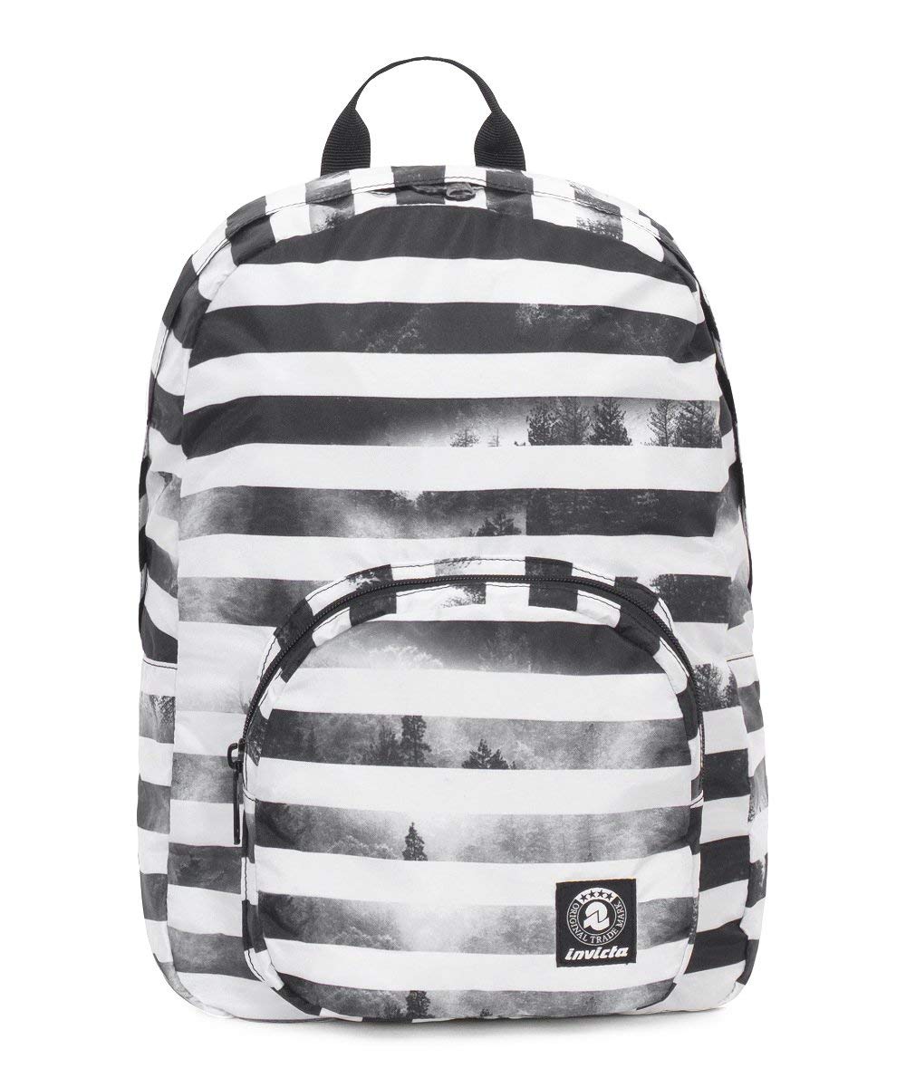 invicta-zaino-packable-smart-bianco-e-nero-ripiegabile-20-litri image 1