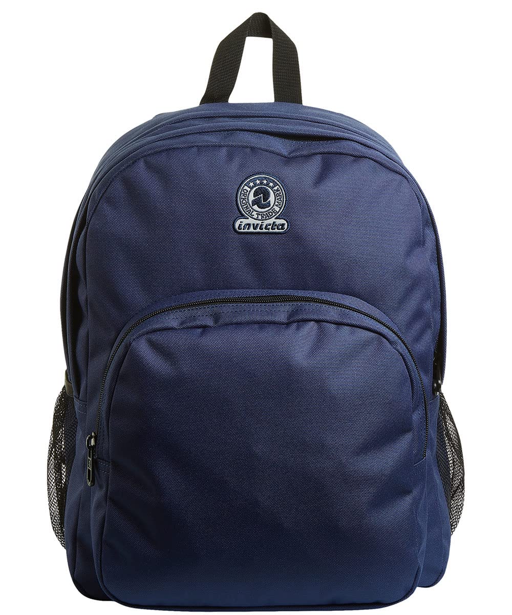 invicta-zaino-benin-m-monoscomparto-blu-con-tasca-porta-pc-per-scuola-e-tempo-li image 7