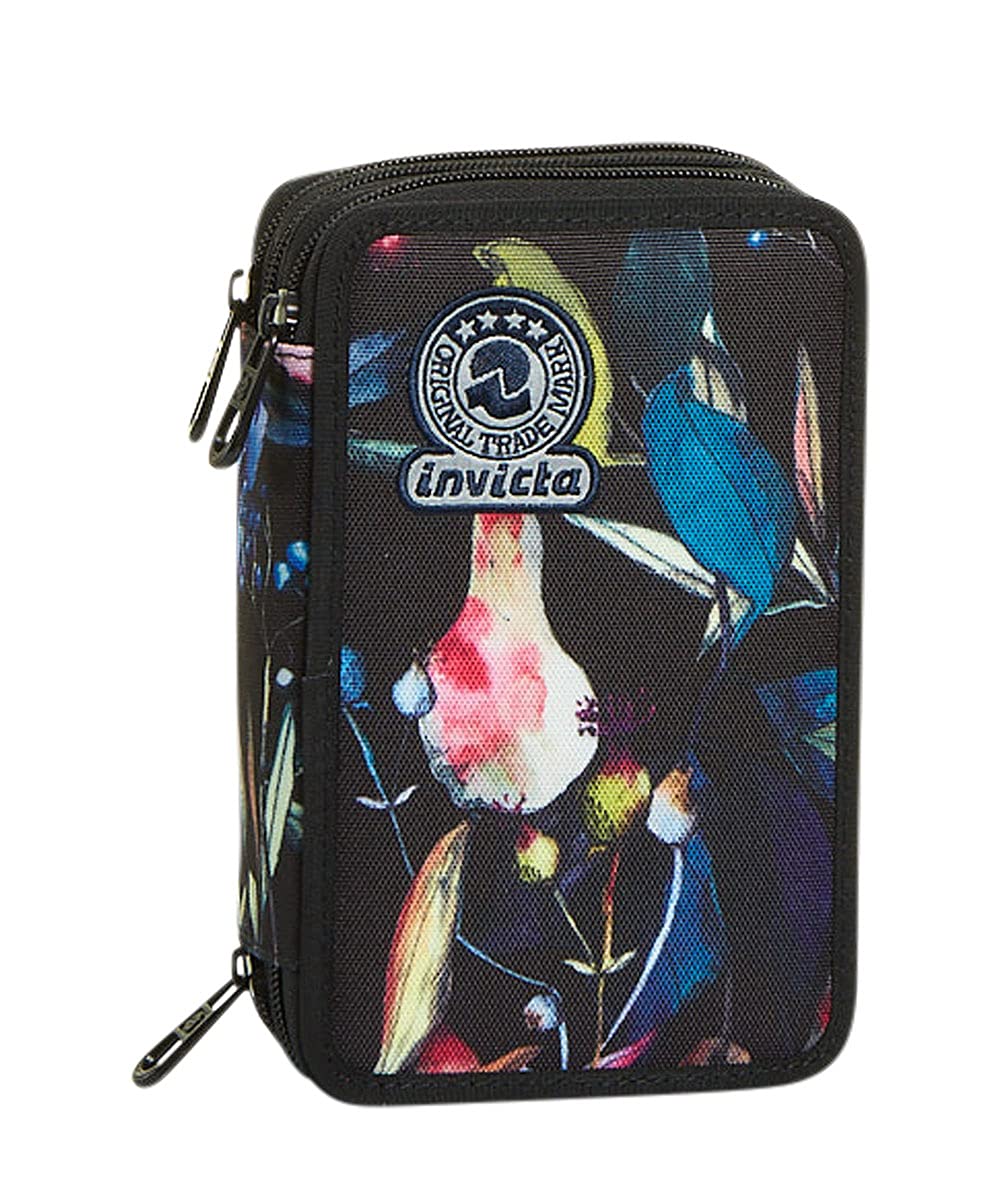 invicta-astuccio-scuola-3-zip-rosa-con-fantasia-roses-e-materiale-incluso image 8