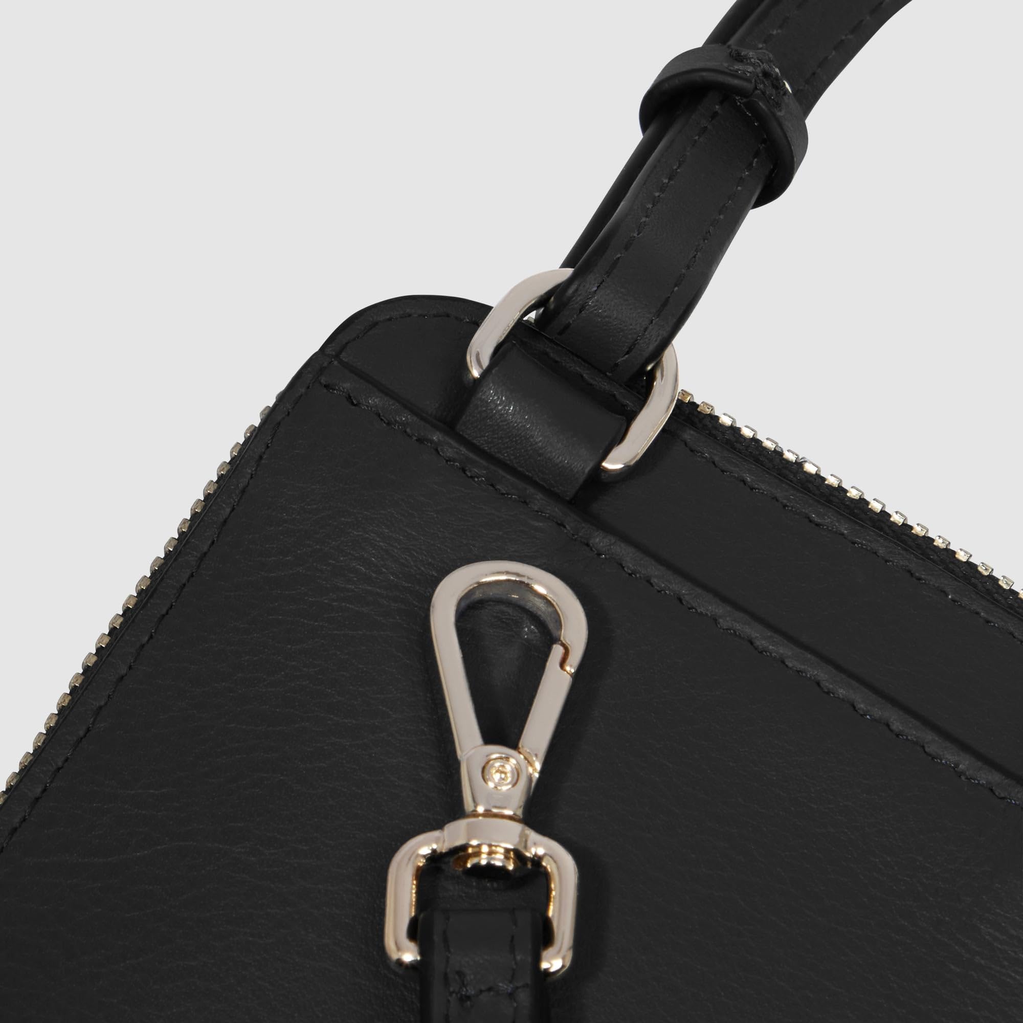 piquadro-porta-telefono-da-collo-in-pelle-nero-donna image 5