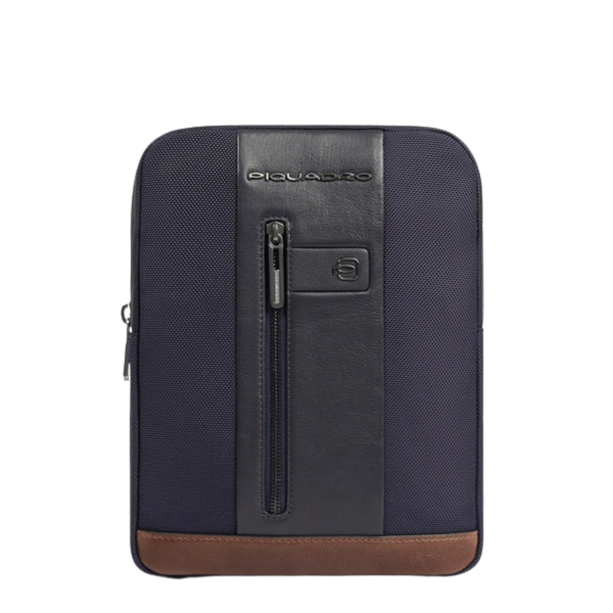 piquadro-borsello-compatto-uomo-in-pelle-e-tessuto-riciclato-porta-ipad-e-airpod image 5
