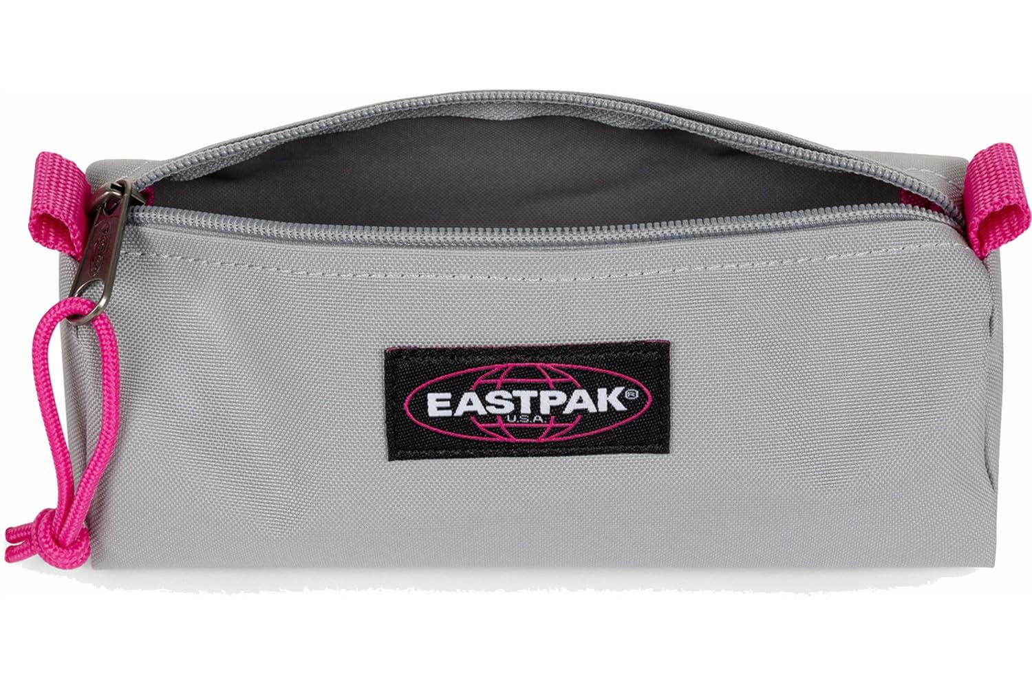 eastpak-benchmark-astuccio-singolo-kontrast-grey-pink-capiente-zip-compatta image 2