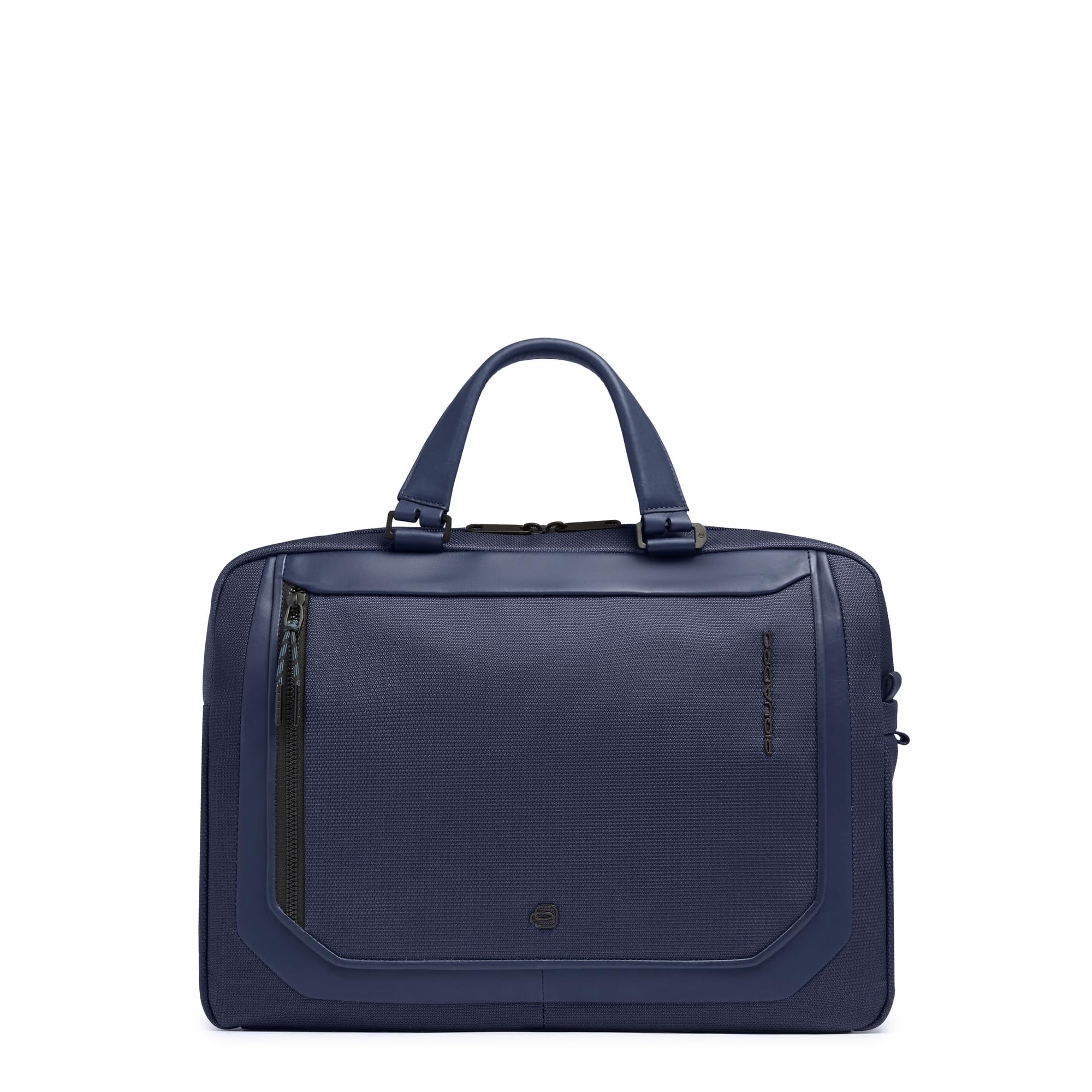 piquadro-borsa-da-lavoro-uomo-per-pc-15-6-in-pelle-e-tessuto-riciclato-con-prote image 1