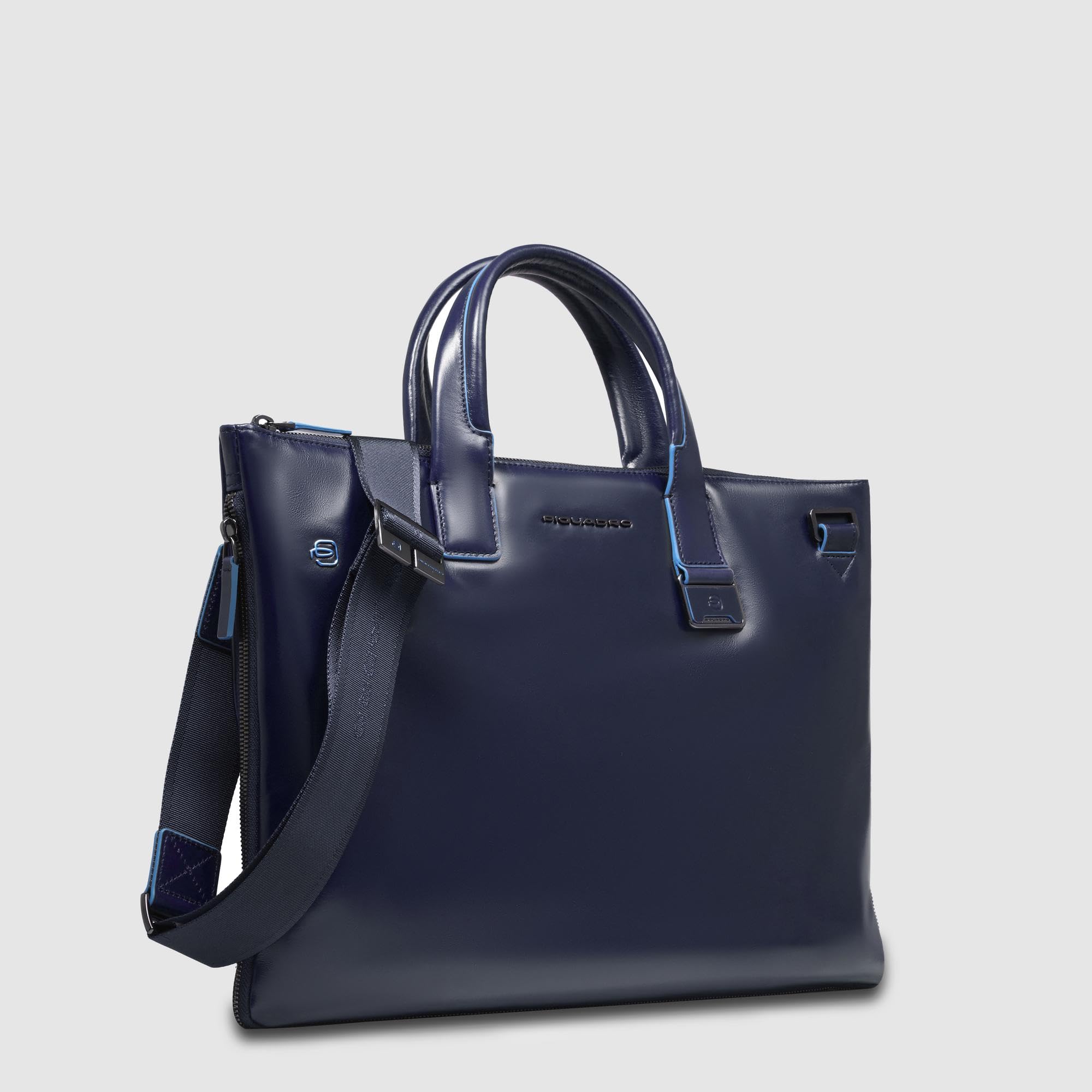 piquadro-square-cartella-42-cm-pelle-blu image 2