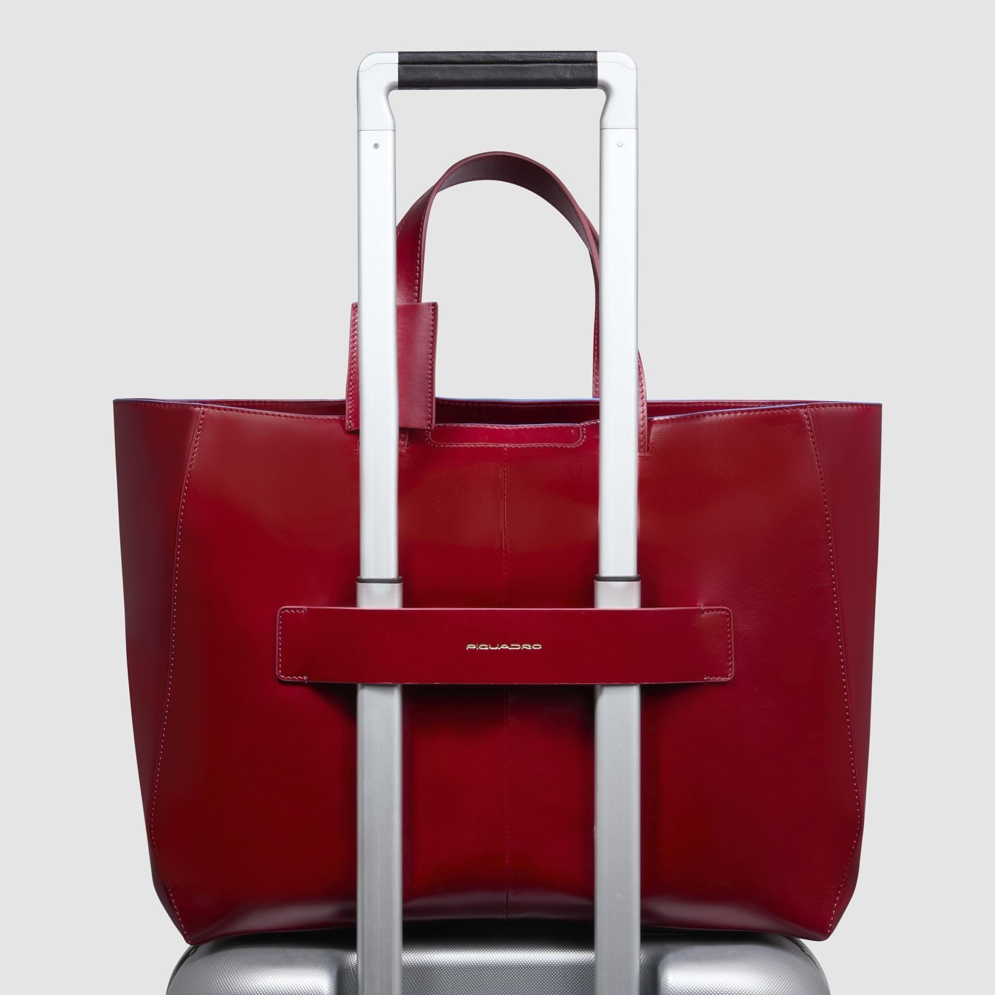 piquadro-tote-bag-in-pelle-donna-linea-blue-square-con-porta-pc-e-scomparto-ipad image 3