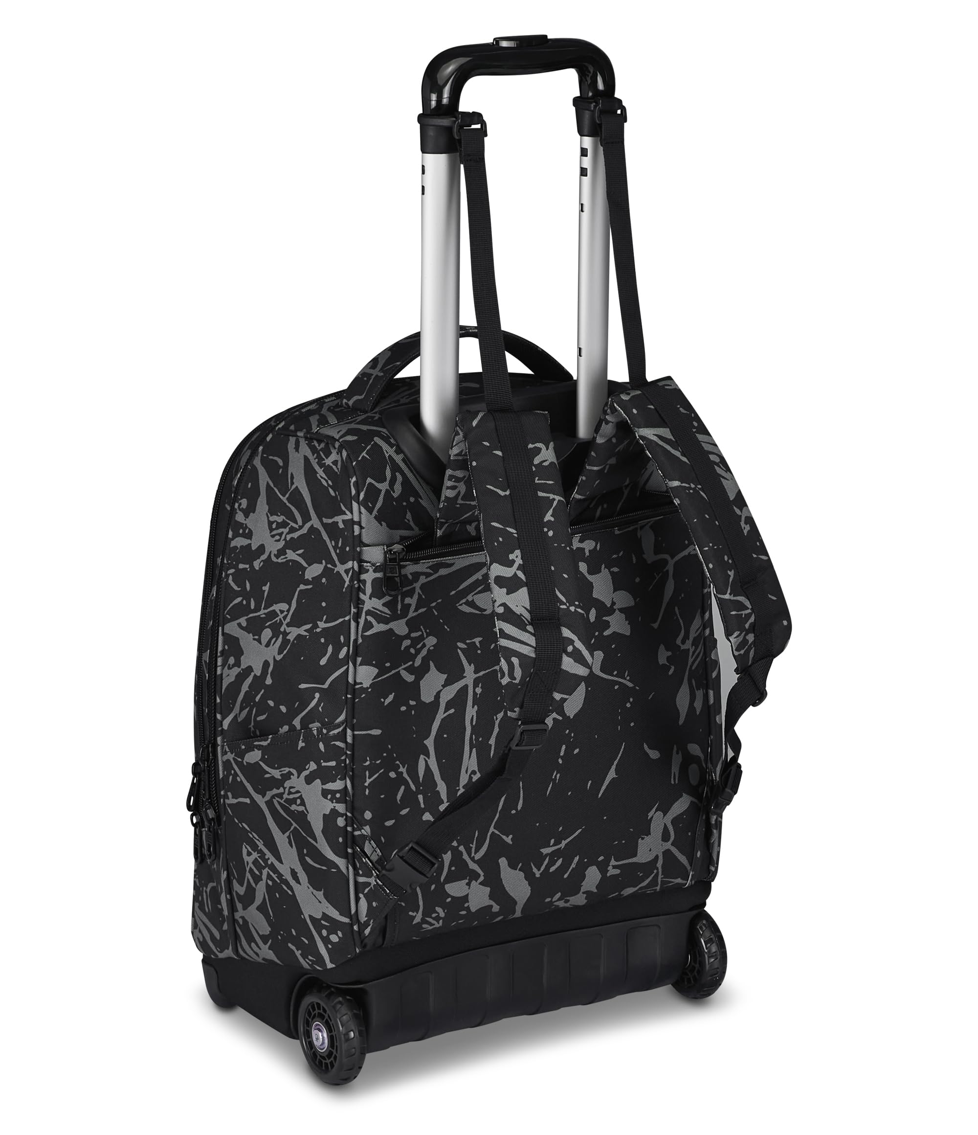 invicta-trolley-scuola-fisso-new-benin-fantasy-grigio-2-in-1-trolley-e-zaino image 7