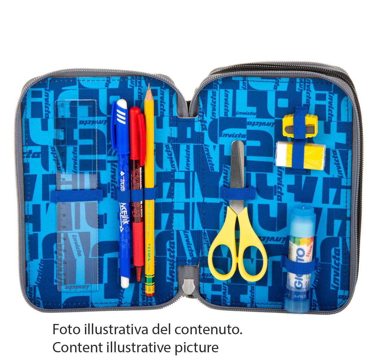 invicta-astuccio-attrezzato-3-zip-camo-shade-blu-completo-di-cancelleria-per-scu image 3