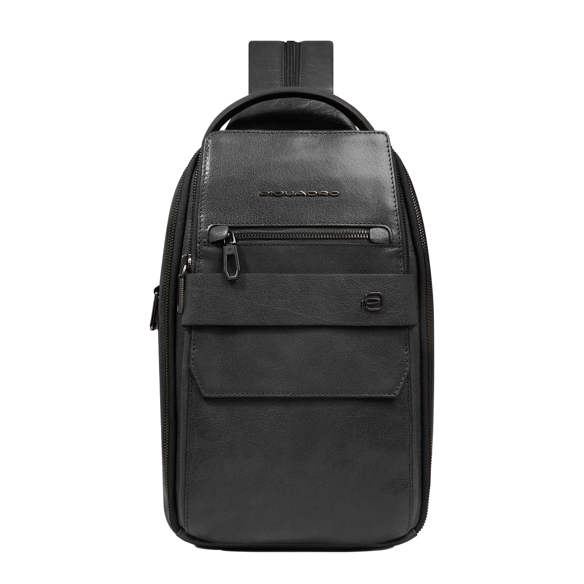 piquadro-zaino-monospalla-uomo-personalizzabile-in-pelle-con-protezione-rfid-e-t image 1