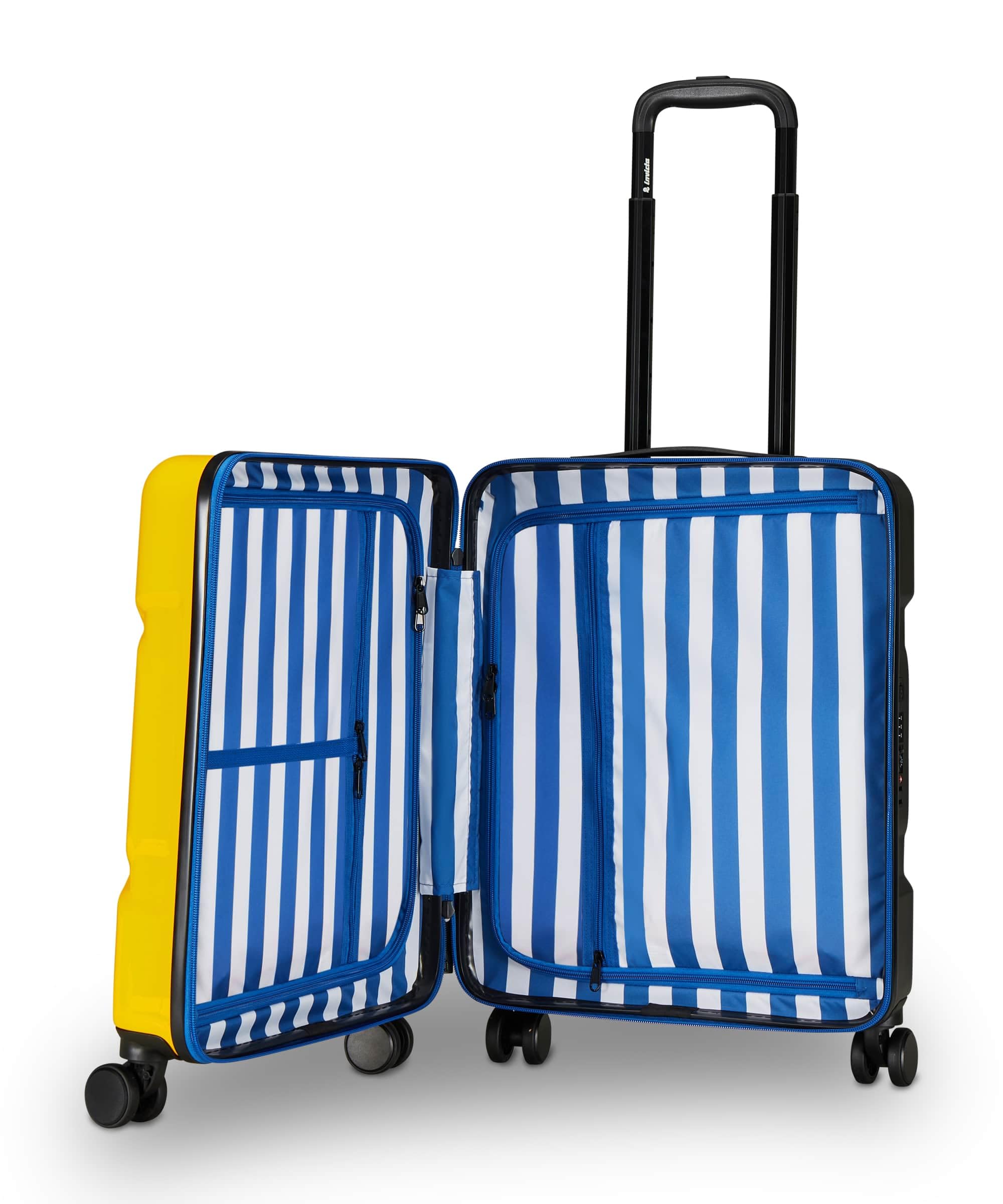 invicta-travel-trolley-rigido-bagaglio-a-mano-giallo-33l-4-ruote-girevoli-tsa-lo image 2
